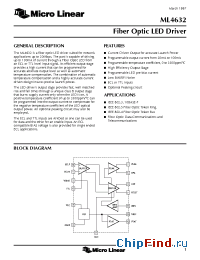 Datasheet ML4632CS manufacturer Micro Linear