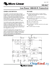 Datasheet ML4667CQ manufacturer Micro Linear