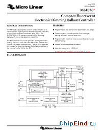 Datasheet ML4836 manufacturer Micro Linear