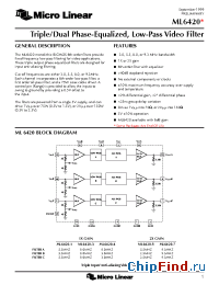 Datasheet ML6420CS-1 производства Micro Linear