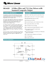 Datasheet ML6428 производства Micro Linear