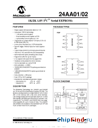 Datasheet 24AA02 manufacturer Microchip