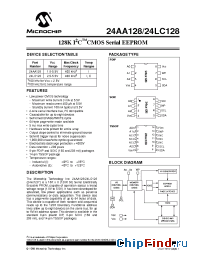 Datasheet 24AA128ESM manufacturer Microchip