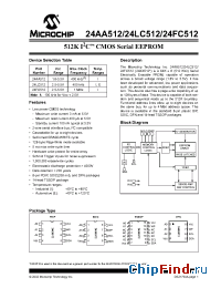 Datasheet 24AA512-I/P manufacturer Microchip