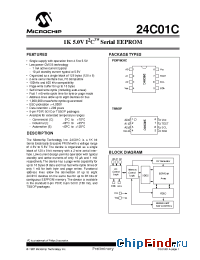 Datasheet 24C01C-ISN manufacturer Microchip
