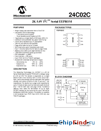 Datasheet 24C02C-ESN manufacturer Microchip