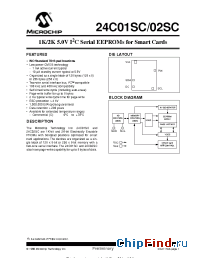 Datasheet 24C02SC-S manufacturer Microchip