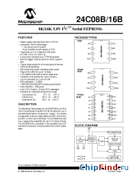 Datasheet 24C16BT manufacturer Microchip