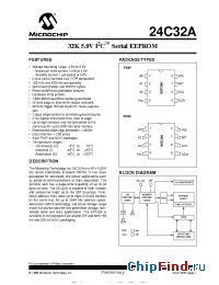 Datasheet 24C32A-SM manufacturer Microchip
