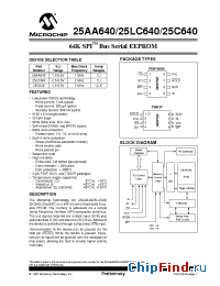 Datasheet 24C640-IP manufacturer Microchip