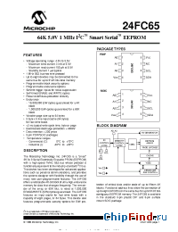 Datasheet 24FC65 manufacturer Microchip