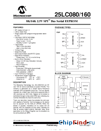 Datasheet 24LC080-P manufacturer Microchip