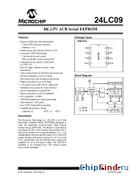 Datasheet 24LC09 manufacturer Microchip