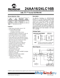 Datasheet 24LC16B-I manufacturer Microchip