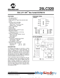 Datasheet 24LC320-ISN manufacturer Microchip