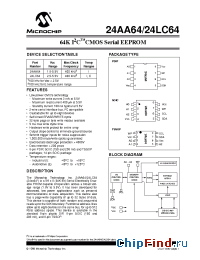 Datasheet 24LC64-ESN manufacturer Microchip