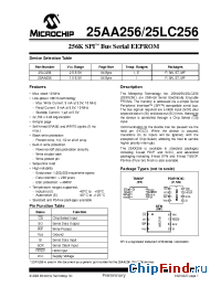 Datasheet 25AA256-IMFG manufacturer Microchip