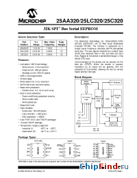 Datasheet 25C320T manufacturer Microchip