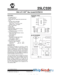 Datasheet 25LC320 manufacturer Microchip