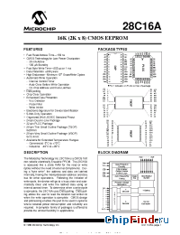 Datasheet 27C16A-20TS manufacturer Microchip