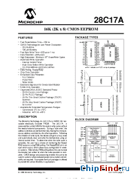 Datasheet 27C17A-15P manufacturer Microchip