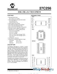 Datasheet 27C256-12P manufacturer Microchip