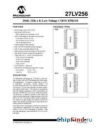 Datasheet 27LV256-20I manufacturer Microchip