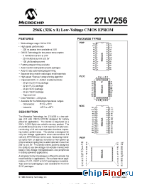 Datasheet 27LV256-20IP manufacturer Microchip