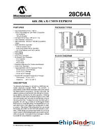 Datasheet 28C64A-20I manufacturer Microchip