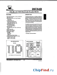 Datasheet 28C64B-12IJ manufacturer Microchip