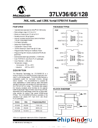 Datasheet 37LV128-ISN manufacturer Microchip