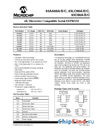 Datasheet 93AA66AIPG manufacturer Microchip