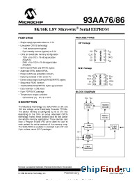 Datasheet 93AA76-SN manufacturer Microchip