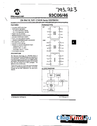 Datasheet 93C06-ISN manufacturer Microchip