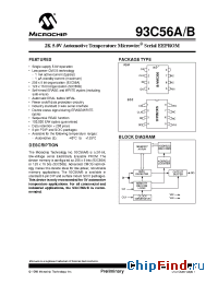 Datasheet 93C56A manufacturer Microchip