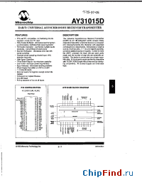 Datasheet AY-3-1015 manufacturer Microchip