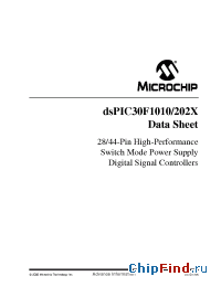 Datasheet dsPIC30F1010 производства Microchip