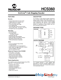 Datasheet HCS360T-I/SN manufacturer Microchip
