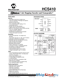 Datasheet HCS410-P manufacturer Microchip