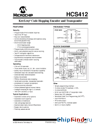 Datasheet HCS412T manufacturer Microchip