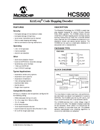 Datasheet HCS500T-/P manufacturer Microchip