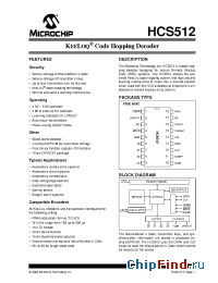 Datasheet HCS512T-I/P manufacturer Microchip