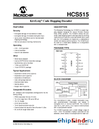 Datasheet HCS515T-I/P manufacturer Microchip