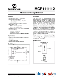 Datasheet MCP112T-300E производства Microchip