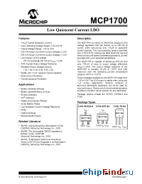 Datasheet MCP1700-1202ETT manufacturer Microchip
