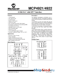 Datasheet MCP4921-EST производства Microchip