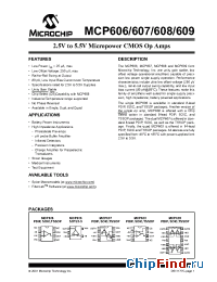 Datasheet MCP608 manufacturer Microchip
