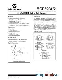 Datasheet MCP6231R manufacturer Microchip