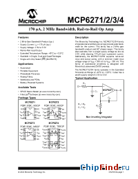 Datasheet MCP6274T manufacturer Microchip