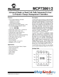Datasheet MCP73862 manufacturer Microchip